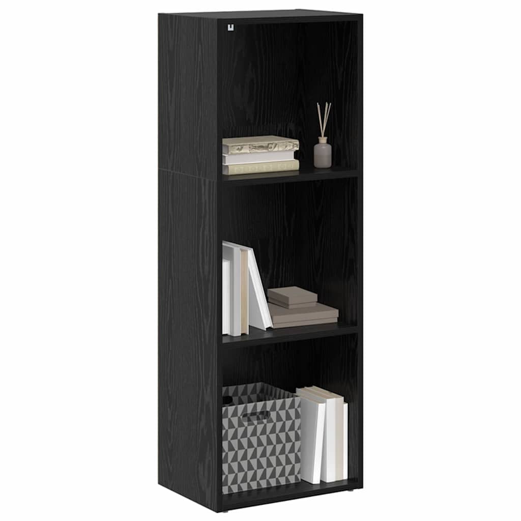 Bokhylle Svart Eik 40 x 30 x 114 cm Konstruert tre