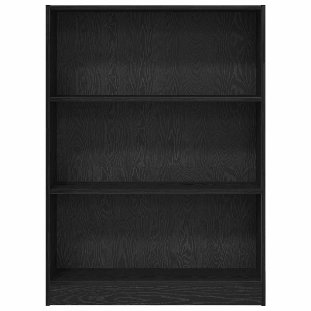 Bokhylle Svart Eik 80 x 24 x 109 cm Konstruert tre