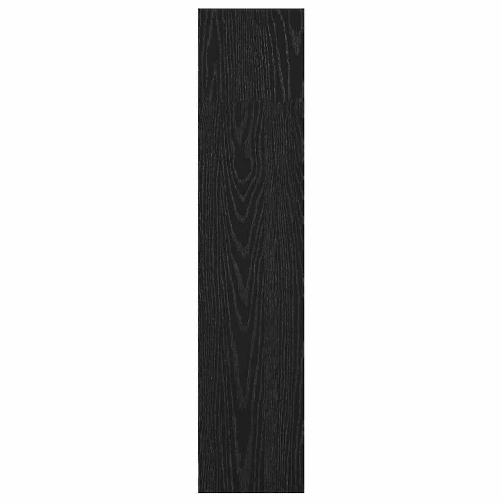 Bokhylle Svart Eik 80 x 24 x 109 cm Konstruert tre