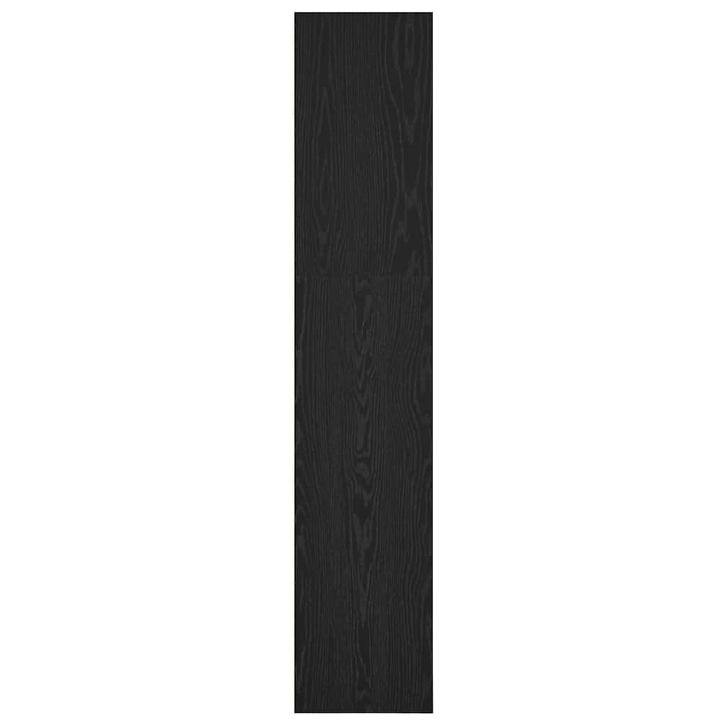 Bokhylle Svart Eik 40 x 30 x 152 cm Konstruert tre