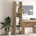 Bokskap Artisan Eik 40 x 35 x 180 cm Konstruert tre