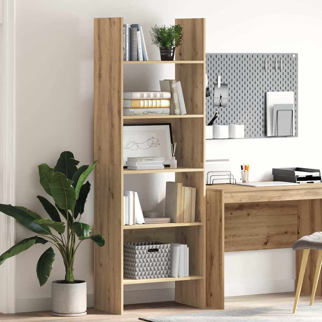 Bokskap Artisan Eik 60 x 35 x 180 cm Konstruert tre