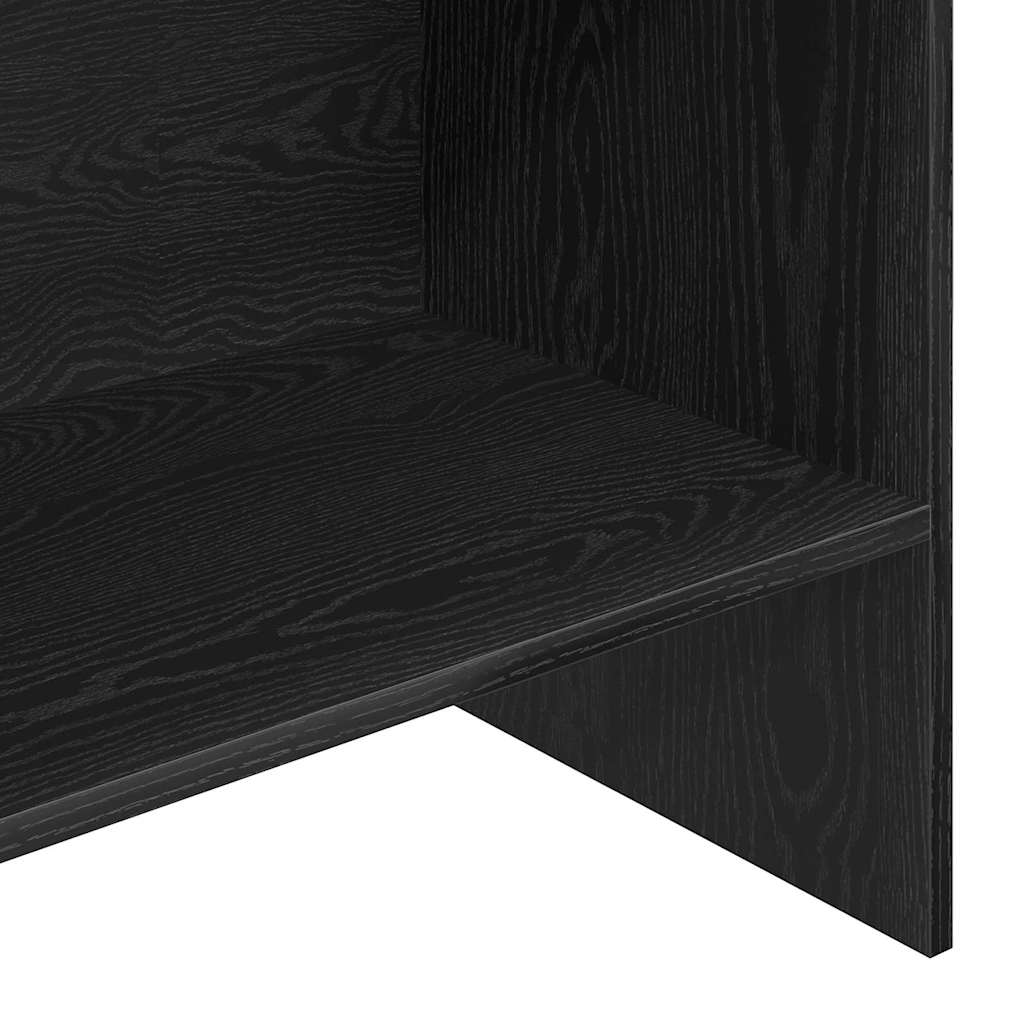 Bokskap Svart Eik 60 x 35 x 180 cm Konstruert tre