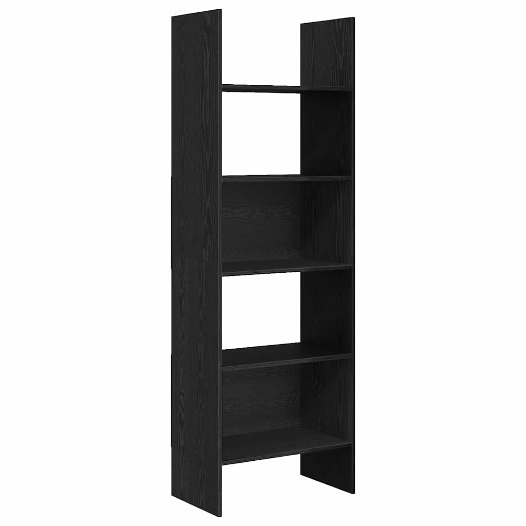 Bokskap Svart Eik 60 x 35 x 180 cm Konstruert tre