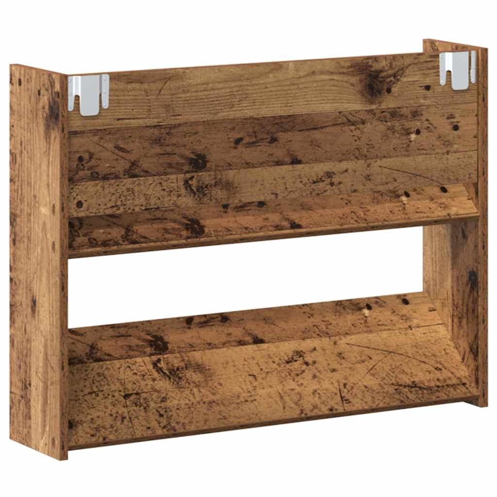 Sko Skap 2 pcs Gammelt tre 80 x 18 x 60 cm Konstruert tre
