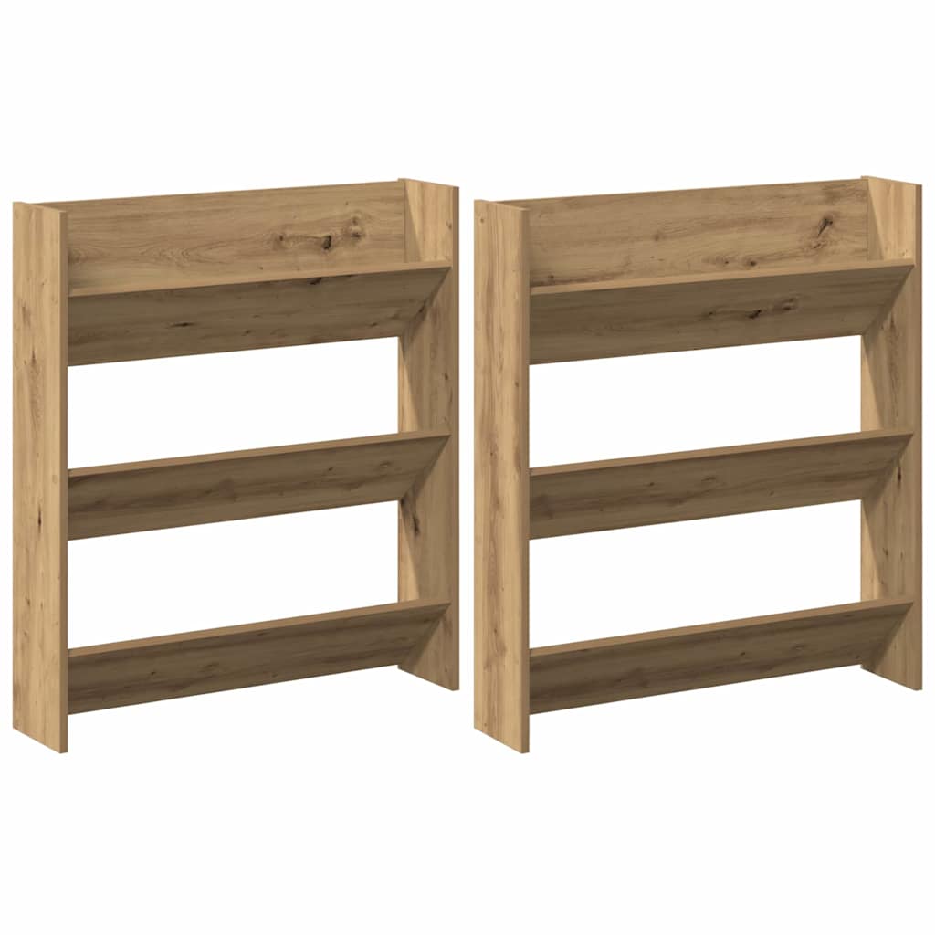 Sko Skap 2 pcs Artisan Eik 85 x 18 x 90 cm Konstruert tre