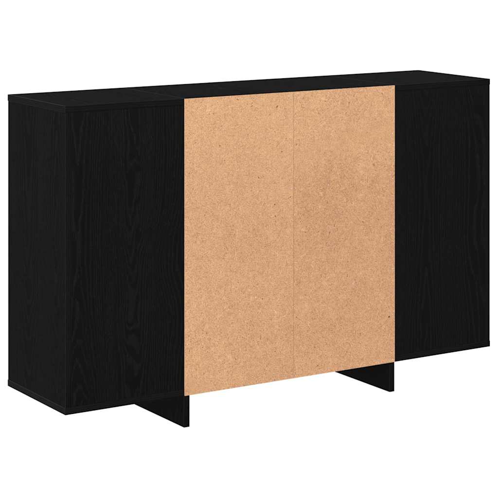 Serviesskap Svart Eik 120 x 30 x 75 cm Konstruert tre