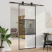 Glassdør Fretwork Svart 90 x 2 x 205 cm Aluminium