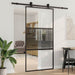 Glassdør Stripete Svart 102,5 x 2 x 205 cm Aluminium