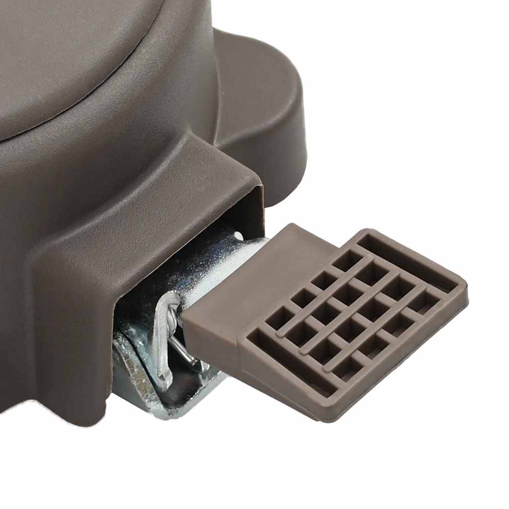 360-graders svingpedal sølv 21,5 x 14 x 6 cm Stål