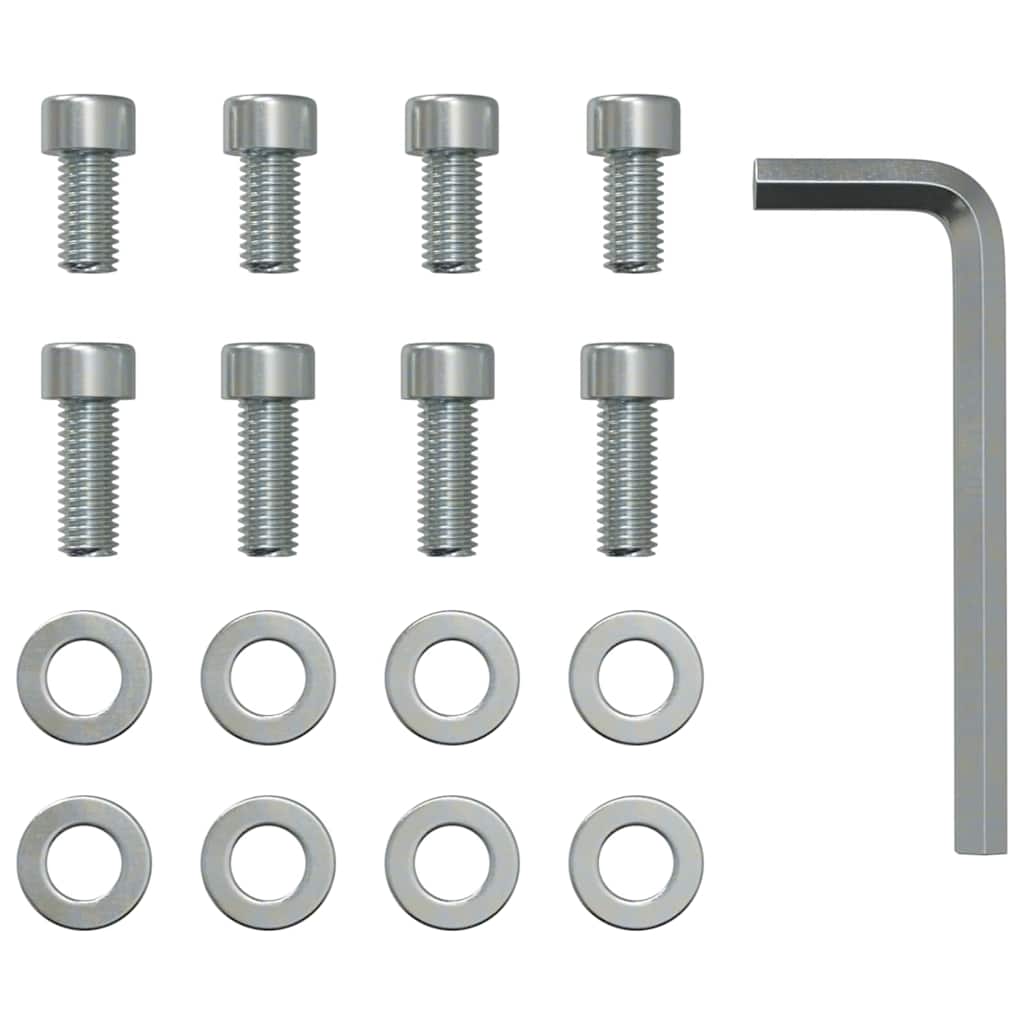 360-graders svingpedal sølv 21,5 x 14 x 6 cm Stål