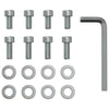 360-graders svingpedal sølv 21,5 x 14 x 6 cm Stål