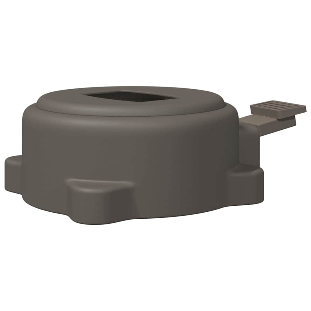 360-graders svingpedal sølv 21,5 x 14 x 6 cm Stål