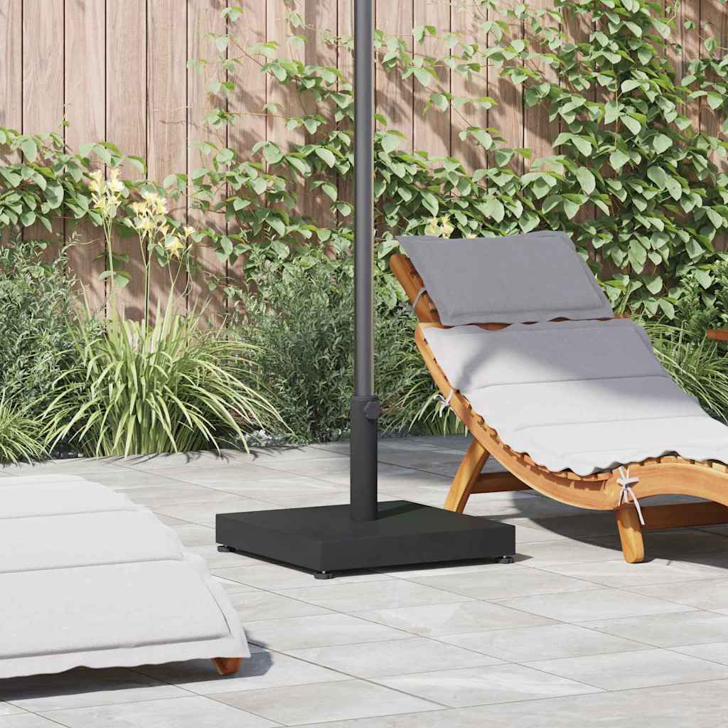 Uteliv parasollfester Svart 45 x 45 x 31.5 cm Stål, betong