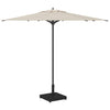 Uteliv parasollfester Svart 45 x 45 x 31.5 cm Stål, betong