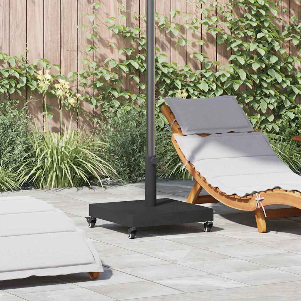 Uteliv parasollfester Svart 45 x 45 x 32 cm Stål, betong