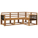 Utendørs sofa-sett 4 pcs Naturlig Solid akasietre