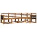 Utendørs sofa-sett 5 pcs Naturlig Solid akasietre