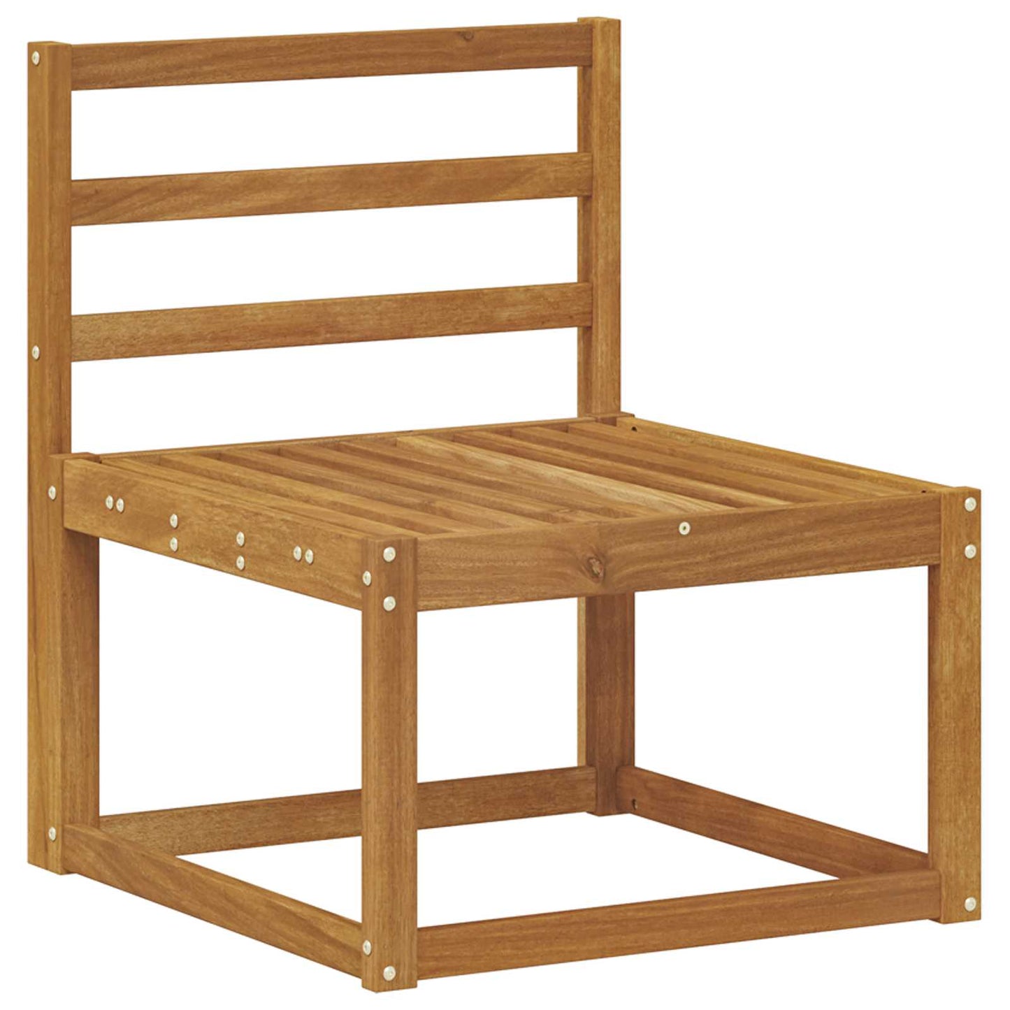 Utendørs sofa-sett 5 pcs Naturlig Solid akasietre