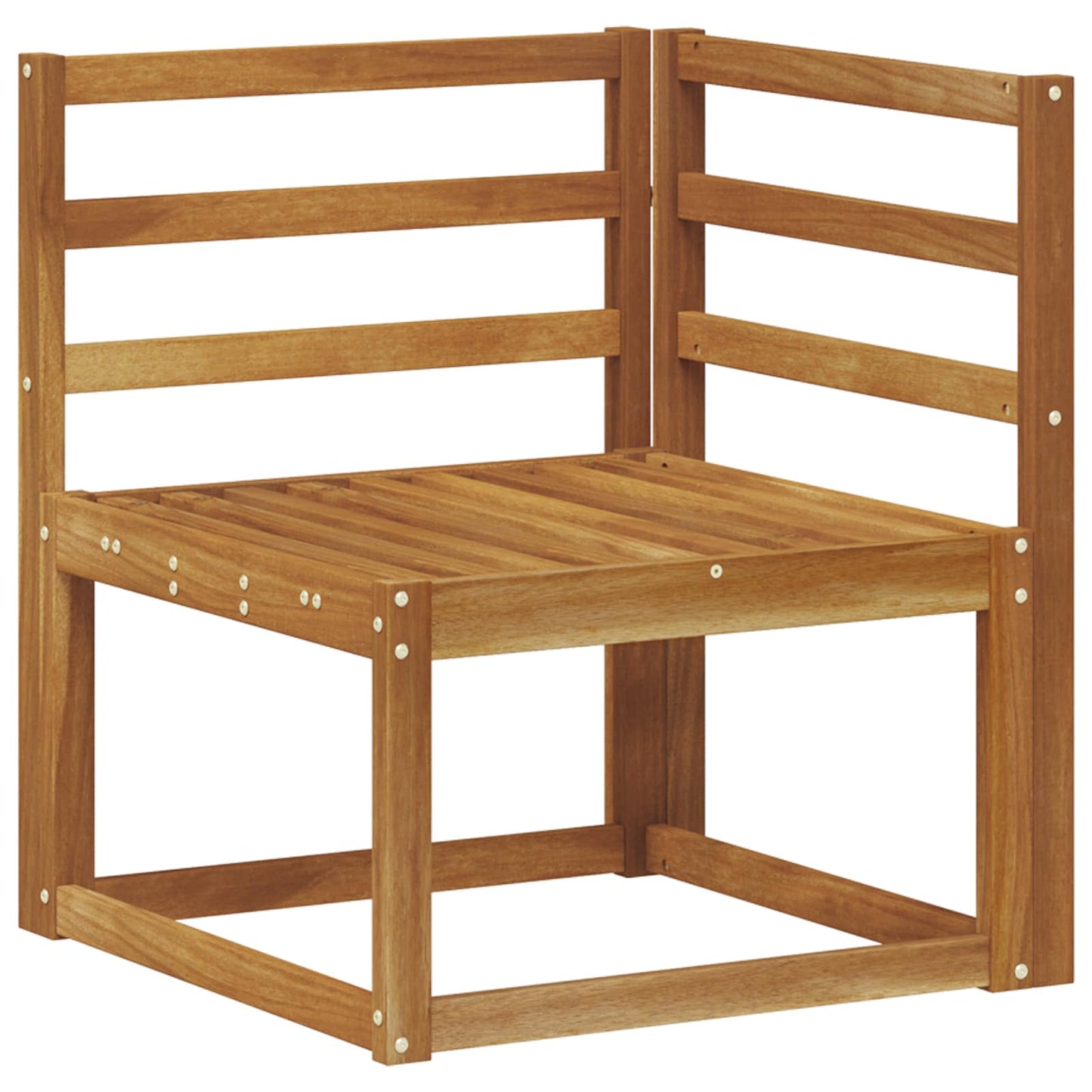 Utendørs sofa-sett 11 pcs Naturlig Solid akasietre
