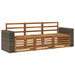 Sofasett 3 pcs Solid akasietre