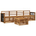 Utendørs sofa-sett 5 pcs Naturlig Solid akasietre