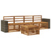 Utendørs sofa-sett 5 pcs Naturlig Solid akasietre