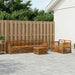 Utendørs sofa-sett 7 pcs Naturlig Solid akasietre