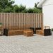 Utendørs sofa-sett 7 pcs Naturlig Solid akasietre