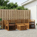 Utendørs sofa-sett 7 pcs Naturlig Solid akasietre