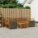 Utendørs sofa-sett 7 pcs Naturlig Solid akasietre