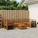 Utendørs sofa-sett 8 pcs Naturlig Solid akasietre