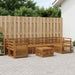Utendørs sofa-sett 8 pcs Naturlig Solid akasietre