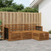 Utendørs sofa-sett 4 pcs Naturlig