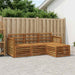 Utendørs sofa-sett 4 pcs Naturlig