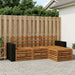 Utendørs sofa-sett 4 pcs Naturlig