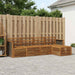 Utendørs sofa-sett 5 pcs Naturlig