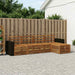Utendørs sofa-sett 5 pcs Naturlig
