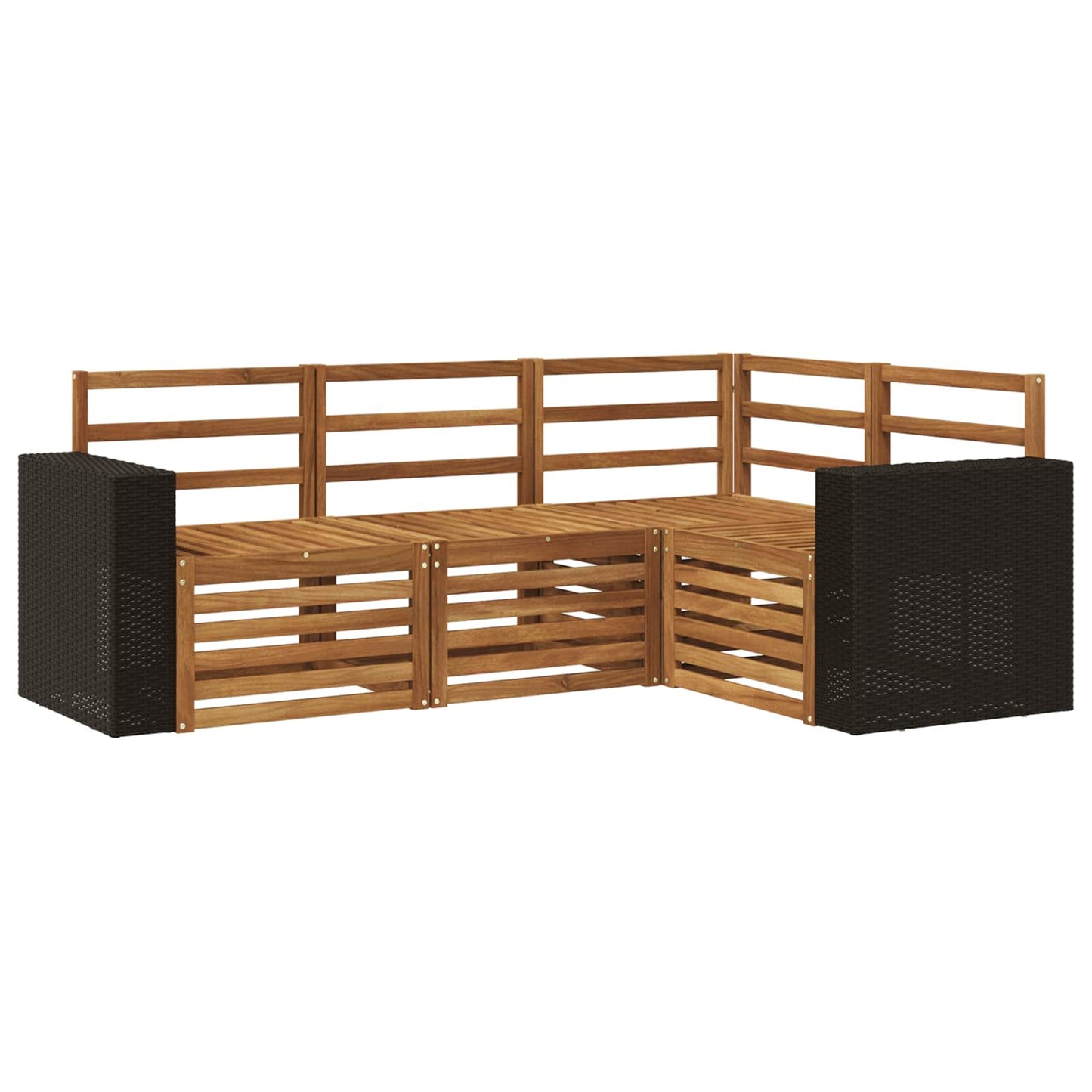 Sofasett 4 pcs Solid akasietre