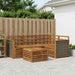 Utendørs sofa-sett 5 pcs Naturlig 59 x 59 x 37 cm Polyester