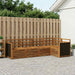 Seksjonssofa Sett 4 pcs Naturlig Solid akasietre