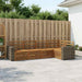 Seksjonssofa Sett 5 pcs Naturlig Solid akasietre