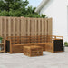 Seksjonssofa Sett 5 pcs Naturlig Solid akasietre