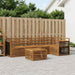 Seksjonssofa Sett 5 pcs Naturlig Solid akasietre