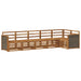 Seksjonssofa Sett 5 pcs Naturlig Solid akasietre