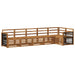 Seksjonssofa Sett 5 pcs Naturlig Solid akasietre