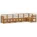 Seksjonssofa Sett 5 pcs Naturlig Solid akasietre