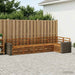 Seksjonssofa Sett 6 pcs Naturlig Solid akasietre