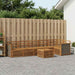 Seksjonssofa Sett 6 pcs Naturlig Solid akasietre