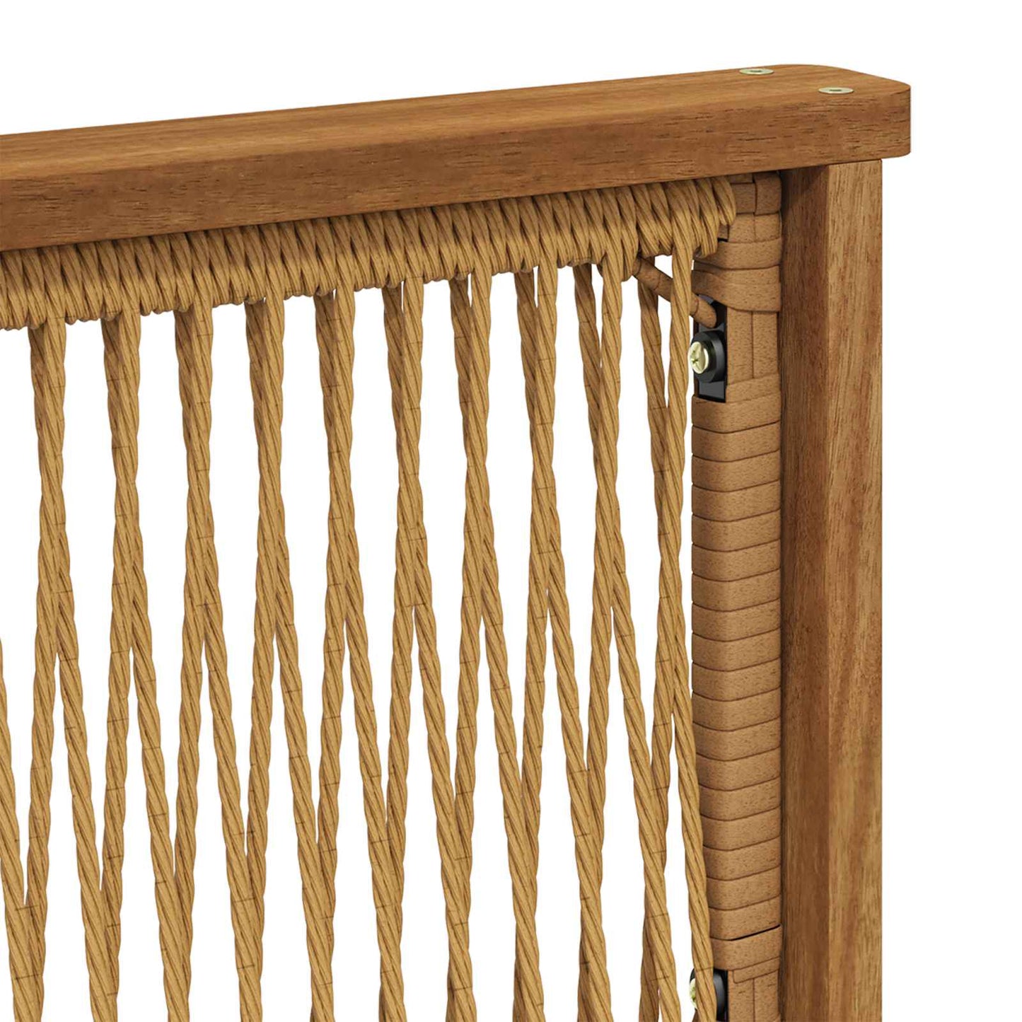 Seksjonssofa Sett 6 pcs Naturlig Solid akasietre